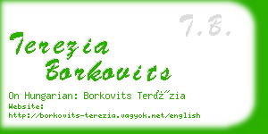 terezia borkovits business card
